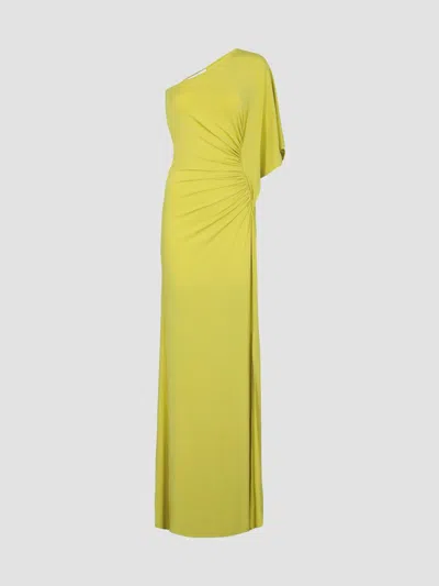 Silvia Tcherassi Women's Doli Ruched One-shoulder Maxi Dress In Lime