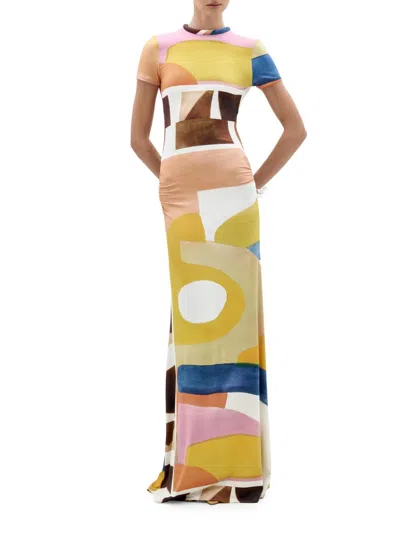Silvia Tcherassi Women's Ikia Abstract Print Maxi Dress