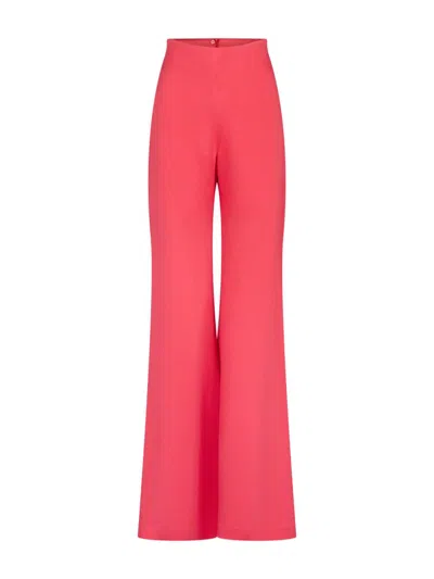 Silvia Tcherassi Women's Palermo Hammered Satin Pants In Pink