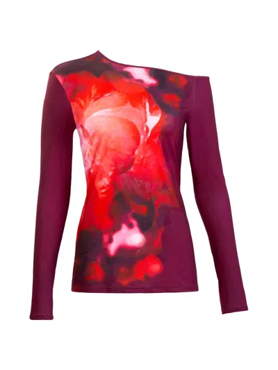 Silvia Tcherassi Women's Sabra Tie-dye Off-the-shoulder Blouse