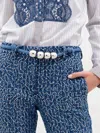 Silvia Tcherassi Women's Sam Belt In Indigo In Blue
