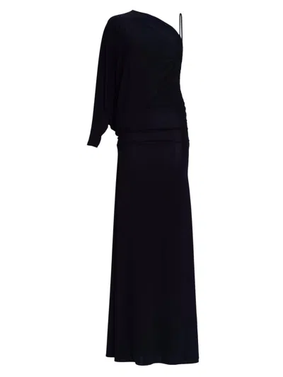 Silvia Tcherassi Women's Shiri Jersey One-shoulder Gown In Black
