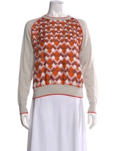 Pre-owned Silvia Tcherassi Wool Graphic Print Sweatshirt In Multi