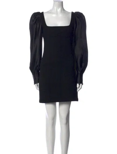 Pre-owned Silvia Tcherassi Wool Mini Dress In Black