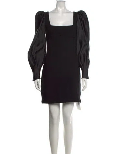 Pre-owned Silvia Tcherassi Wool Mini Dress In Black