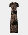 Silvia Tcherassi Yara Printed Maxi Dress In Blkabanm
