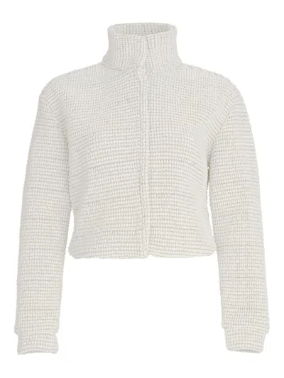 Silvia Tcherassi Zalta Cropped Jacket In Neutral