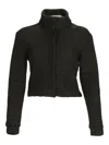 Silvia Tcherassi Zalta High-neck Cropped Jacket In Black