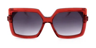 Silvian Heach Amber Sun 20107 Occhiali Da Sole Rossi Per Donna In Red