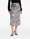 Silvian Heach Animal-print Midi Skirt In Multi