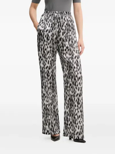Silvian Heach Animal-print Trousers In White