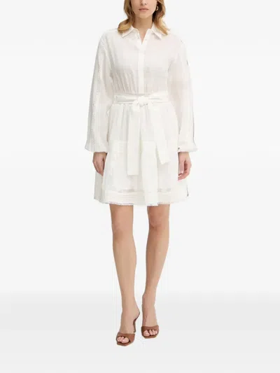Silvian Heach Midikleid Mit Gürtel In White