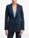 Silvian Heach Button-cuff Flap-pocket Suit In Blue