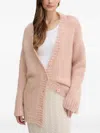 Silvian Heach Button-fastening Cardigan In Pink