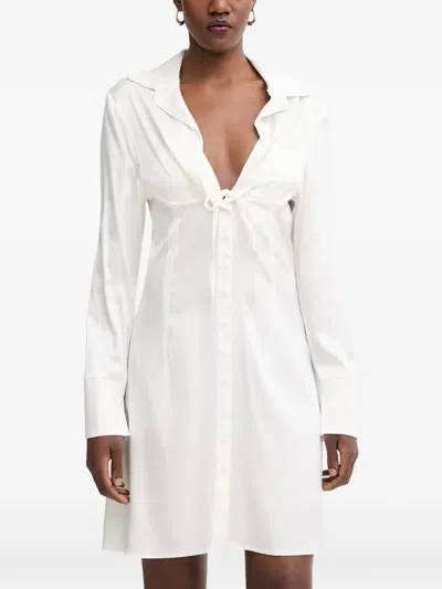 Silvian Heach Button-down Mini Dress In White