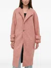 Silvian Heach Buttoned Coat In Pink