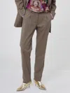 Silvian Heach Checked Pants In Beige