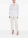Silvian Heach Cut-out Details Blouse In White