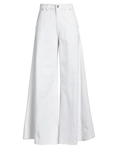 Silvian Heach Denim Woman Jeans White Size 30 Cotton