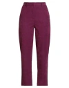 Silvian Heach Denim Woman Pants Mauve Size 10 Polyester, Elastane In Purple
