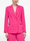Silvian Heach Double-breasted Button Blazer In Pink