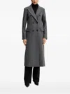 Silvian Heach Double-breasted Buttoned Coat In Gray