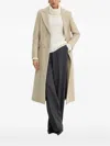 Silvian Heach Double-breasted Coat In Neutral