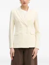 Silvian Heach Double-breasted Blazer In Neutral