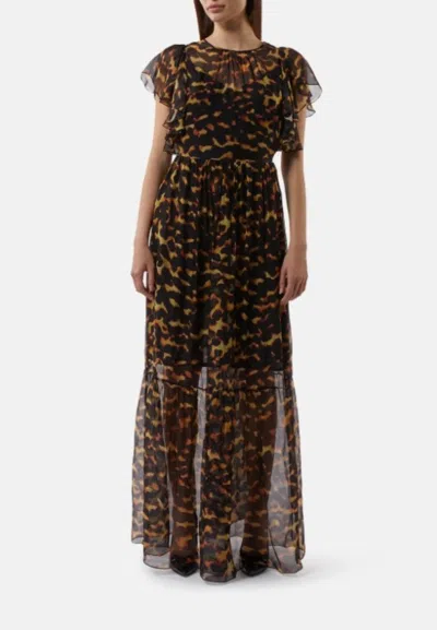 Silvian Heach Dress Long Dress Egorv In Leopardato