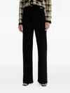 Silvian Heach Embellished-button Trousers In Black