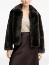 Silvian Heach Faux-fur Coat In Brown