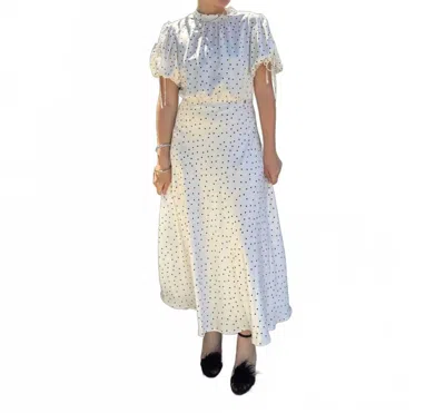 Silvian Heach Fisia Midi Dress In Bright White In Gray