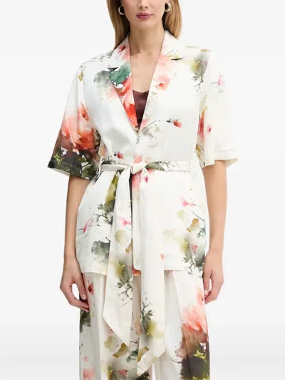 Silvian Heach Floral-print Blouse In White