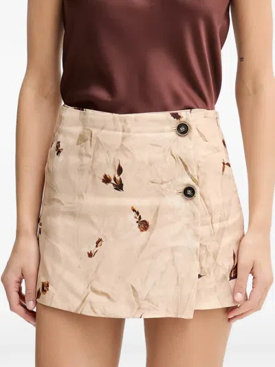 Silvian Heach Floral-print Shorts In Neutral