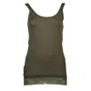 Silvian Heach Green Cotton Women Tank In Green