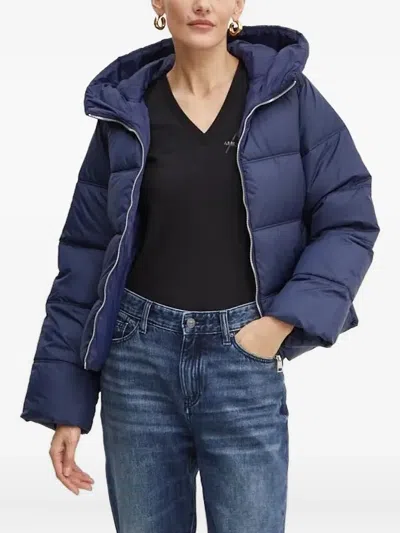 Silvian Heach Hooded Puffer Jacket In Blue