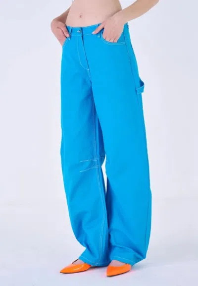 Silvian Heach Iwo Pants In Blu