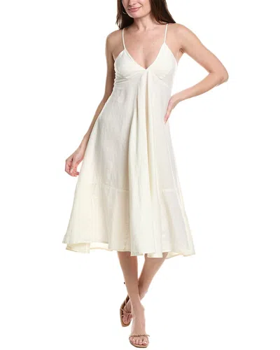SILVIAN HEACH KARAN LINEN MIDI DRESS