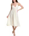 Silvian Heach Karan Linen Midi Dress