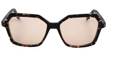 Silvian Heach Karen Sun 20105 Occhiali Da Sole Tartarugatishell Per Donna In Brown