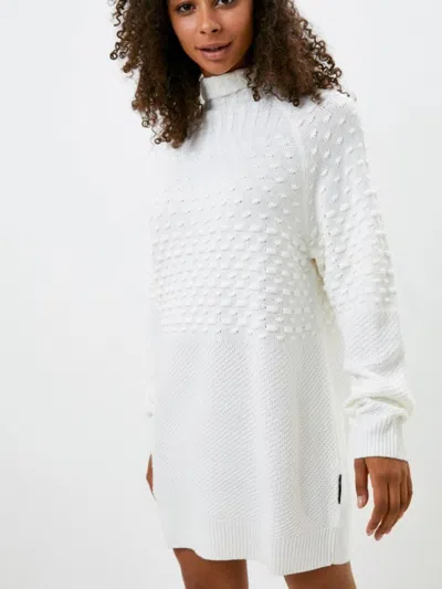 Silvian Heach Knitted Dress In Bianco
