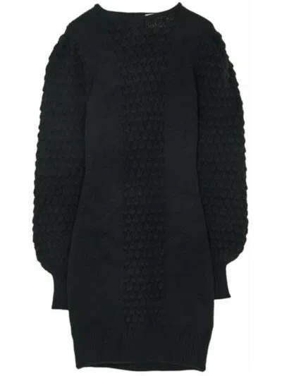 Silvian Heach Knitted Dress In Nero