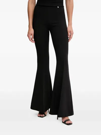 Silvian Heach Logo-charm Trousers In Black