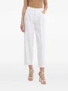 Silvian Heach Logo-patch Jeans In White