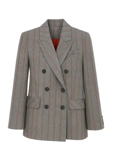 Silvian Heach Militia Jacket In Gray
