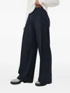 Silvian Heach Pinstripe Pleated Trousers In Black