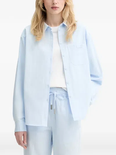 Silvian Heach Pocket Button Shirt In Blue