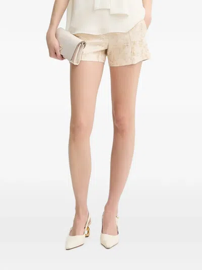 Silvian Heach Rabad Metallic-print Shorts In Gray