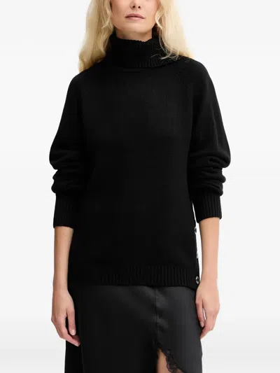 Silvian Heach Roll-neck Sweater In Black