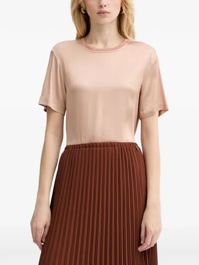 Silvian Heach Round-neck Blouse In Gold